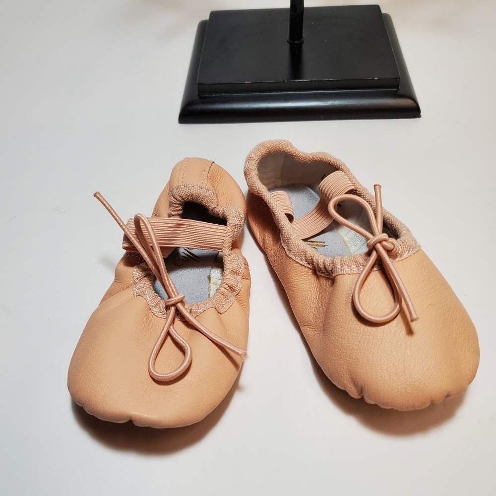 STELLE Infant (9mos) Leather Ballet Shoes
